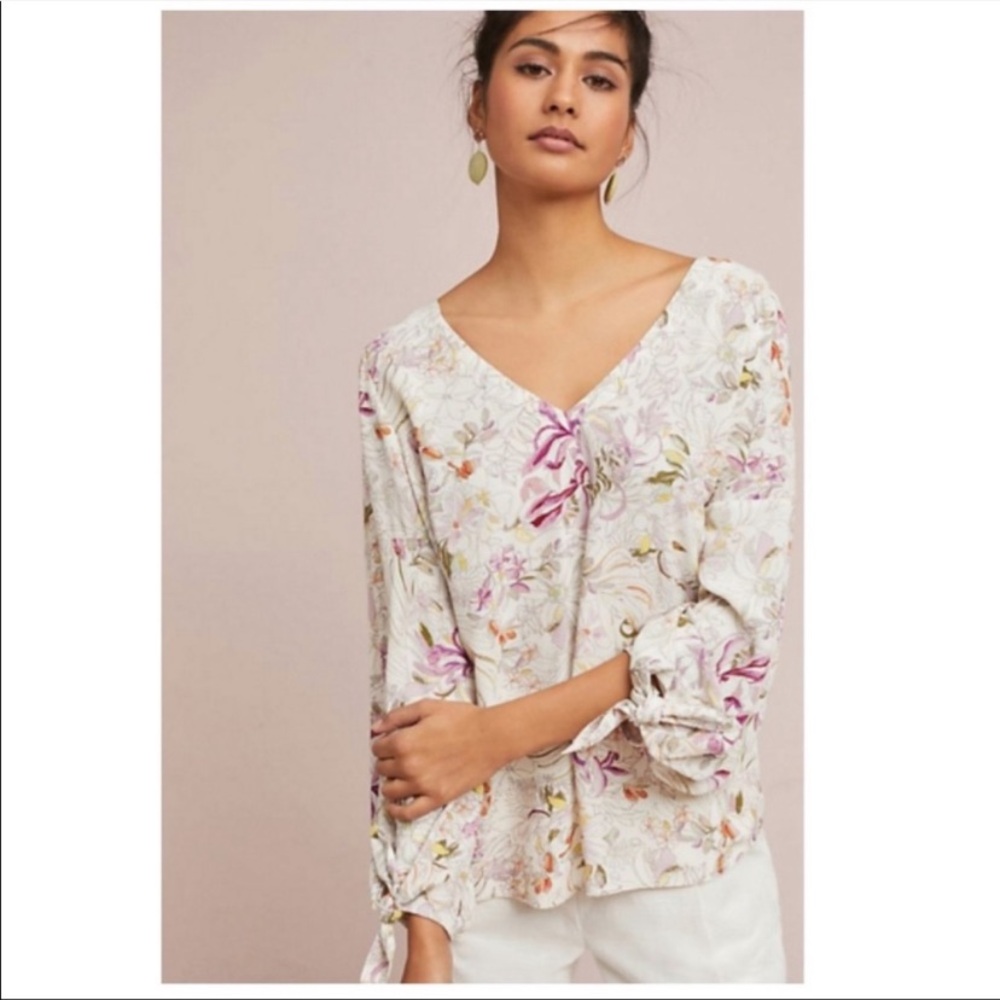 Anthropologie Maeve Pernille Floral Blouse NWT - Picture 2 of 10